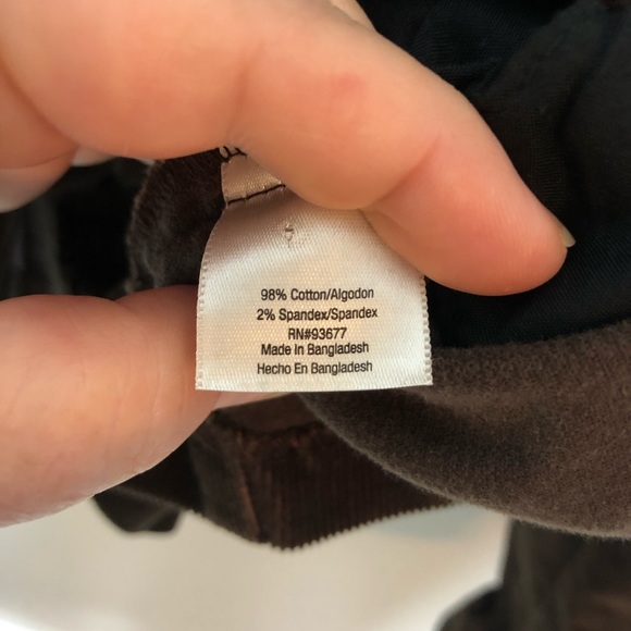 SJB corduroy blazer, brown, petite large - Picture 5 of 6